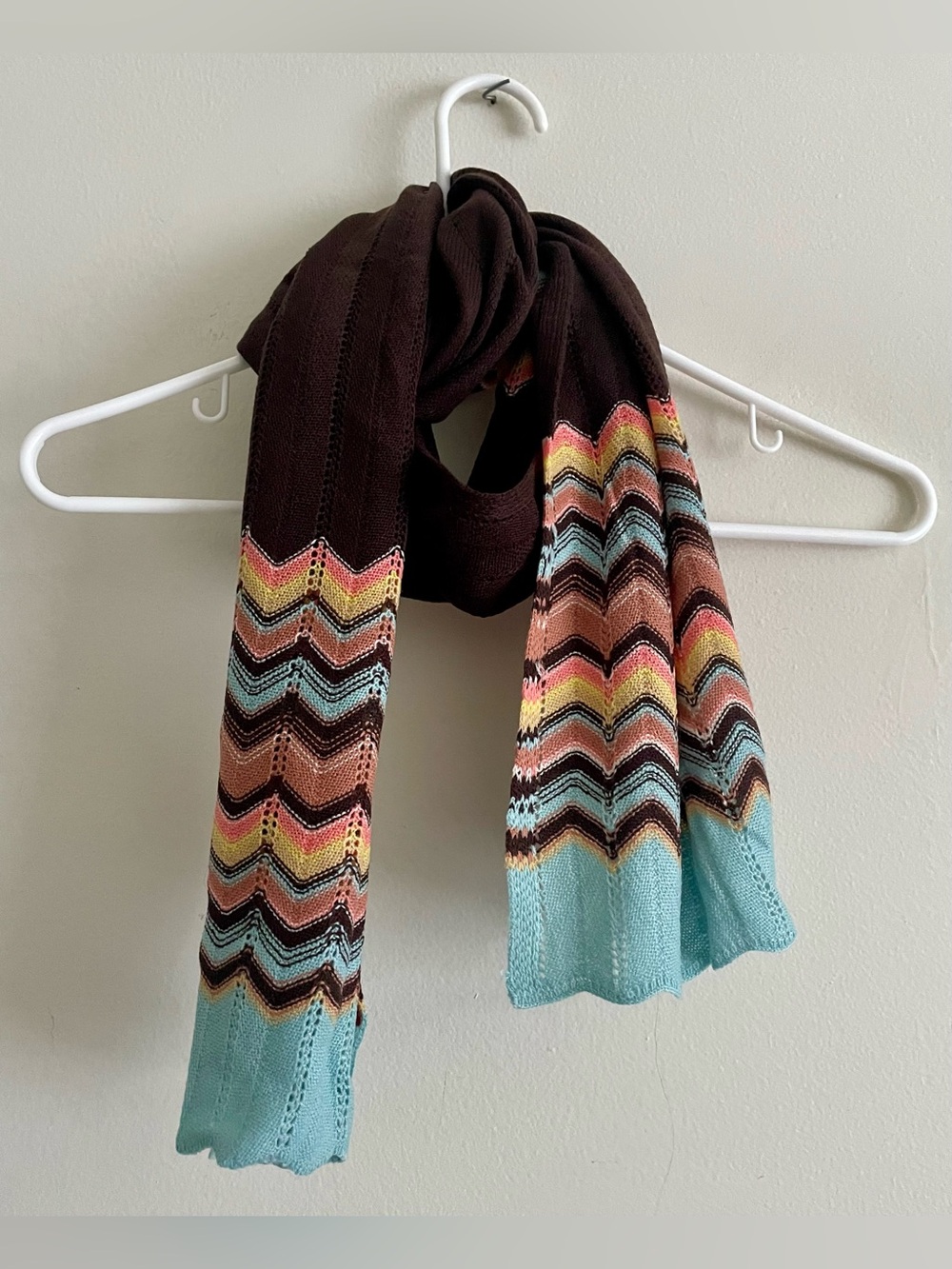 🪃 Missoni for Target Multicolor Chevron Knit Scarf 🪃